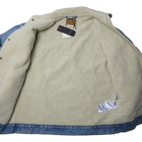 Levi's Baggy Sherpa Denim Trucker Jacket - Picture 3 of 4